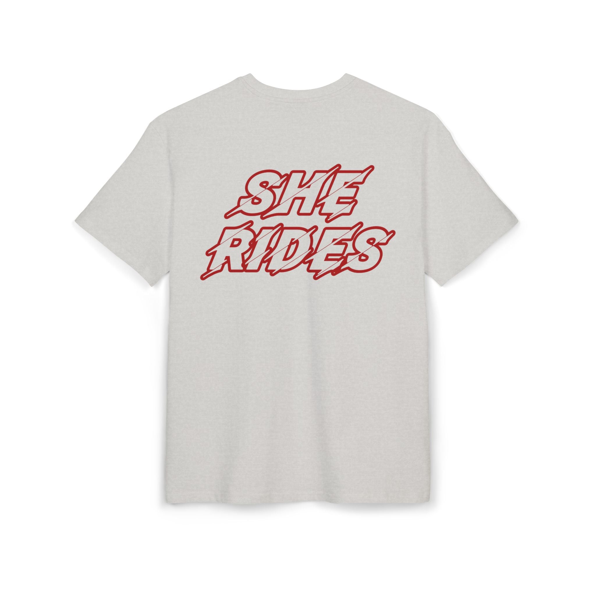 She Rides Oversized T-shirt Rood