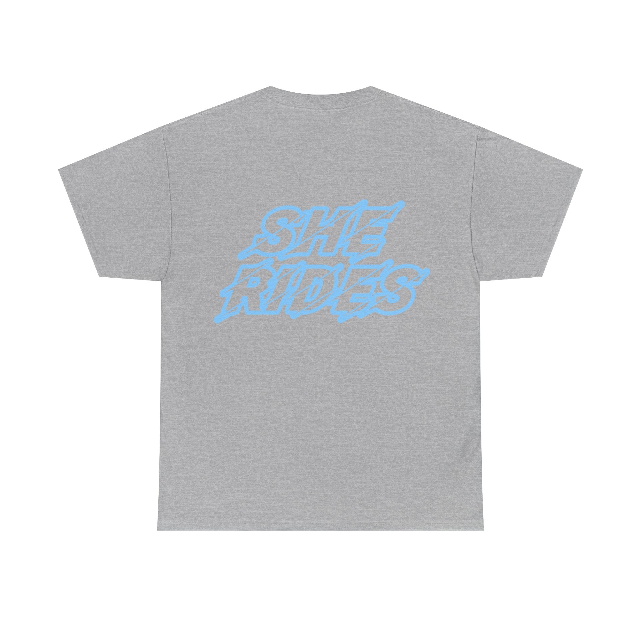 She Rides original T-shirt Blauw