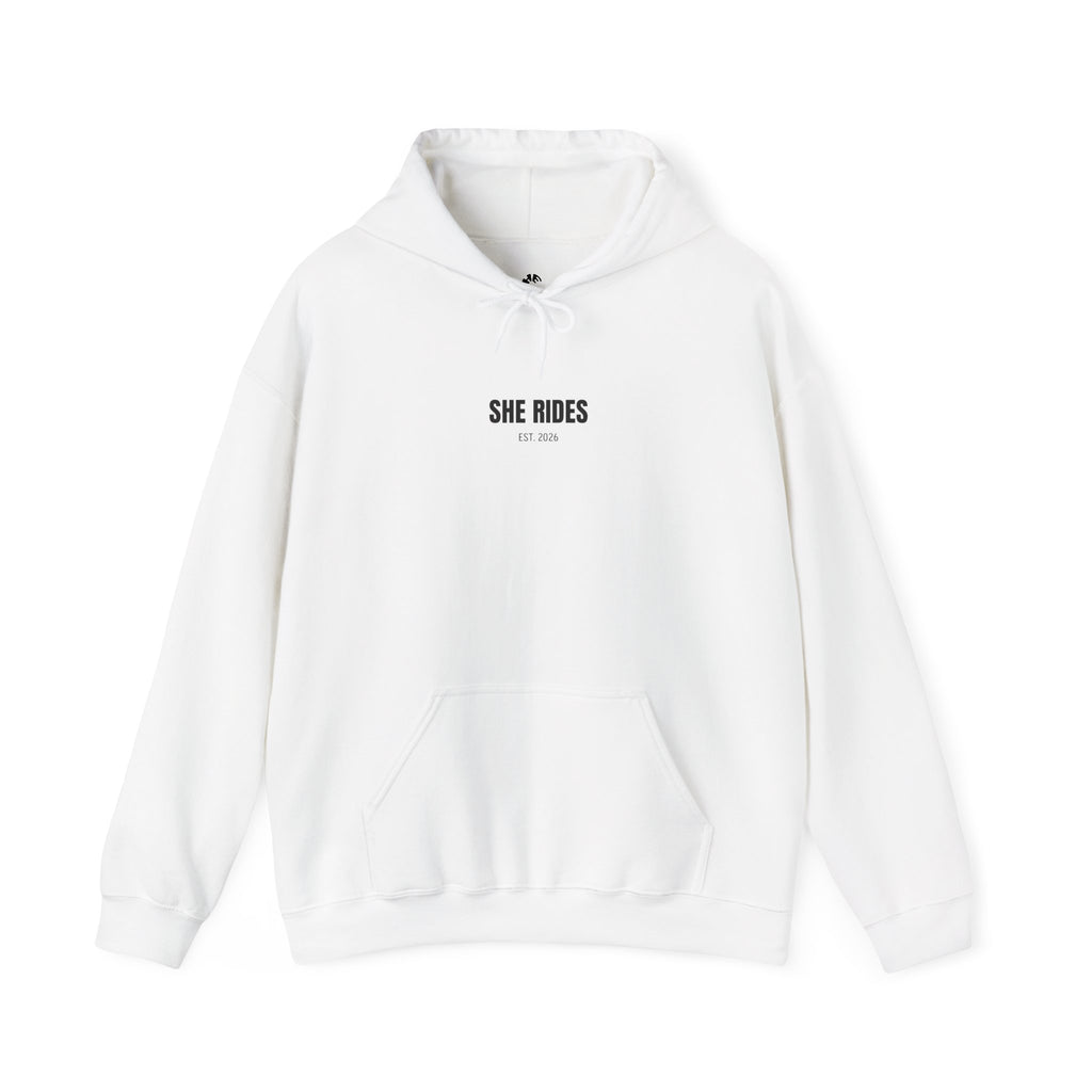 She Rides Basic Hoodie Zwart&Wit