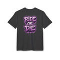She Rides RideOrDie Oversized T-shirt Paars