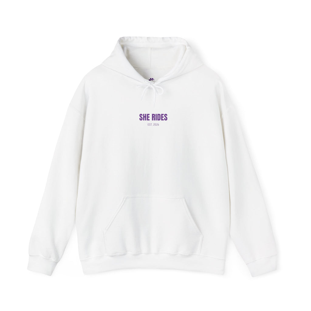 She Rides Basic Hoodie Paars