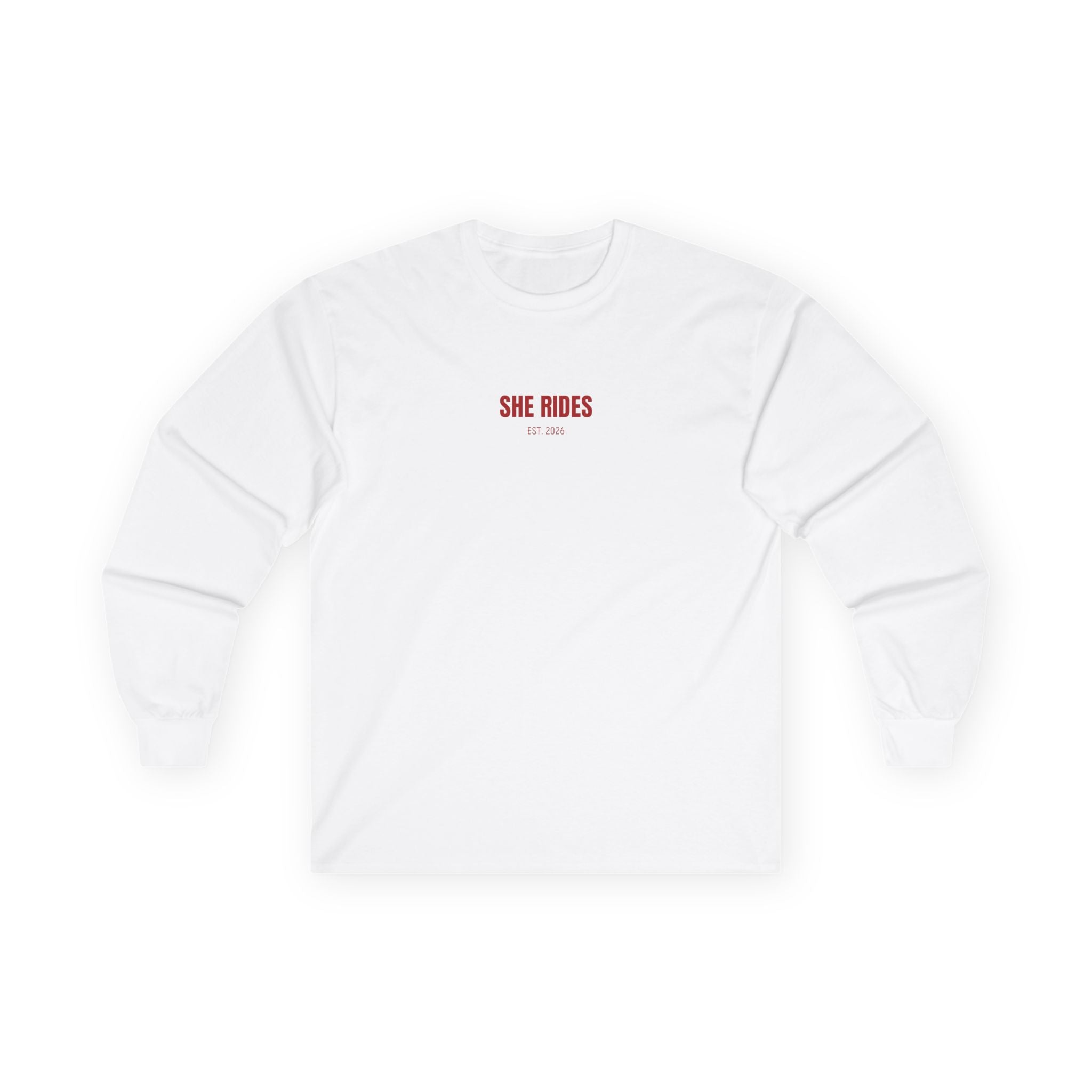 She Rides RideOrDie Long Sleeve Rood