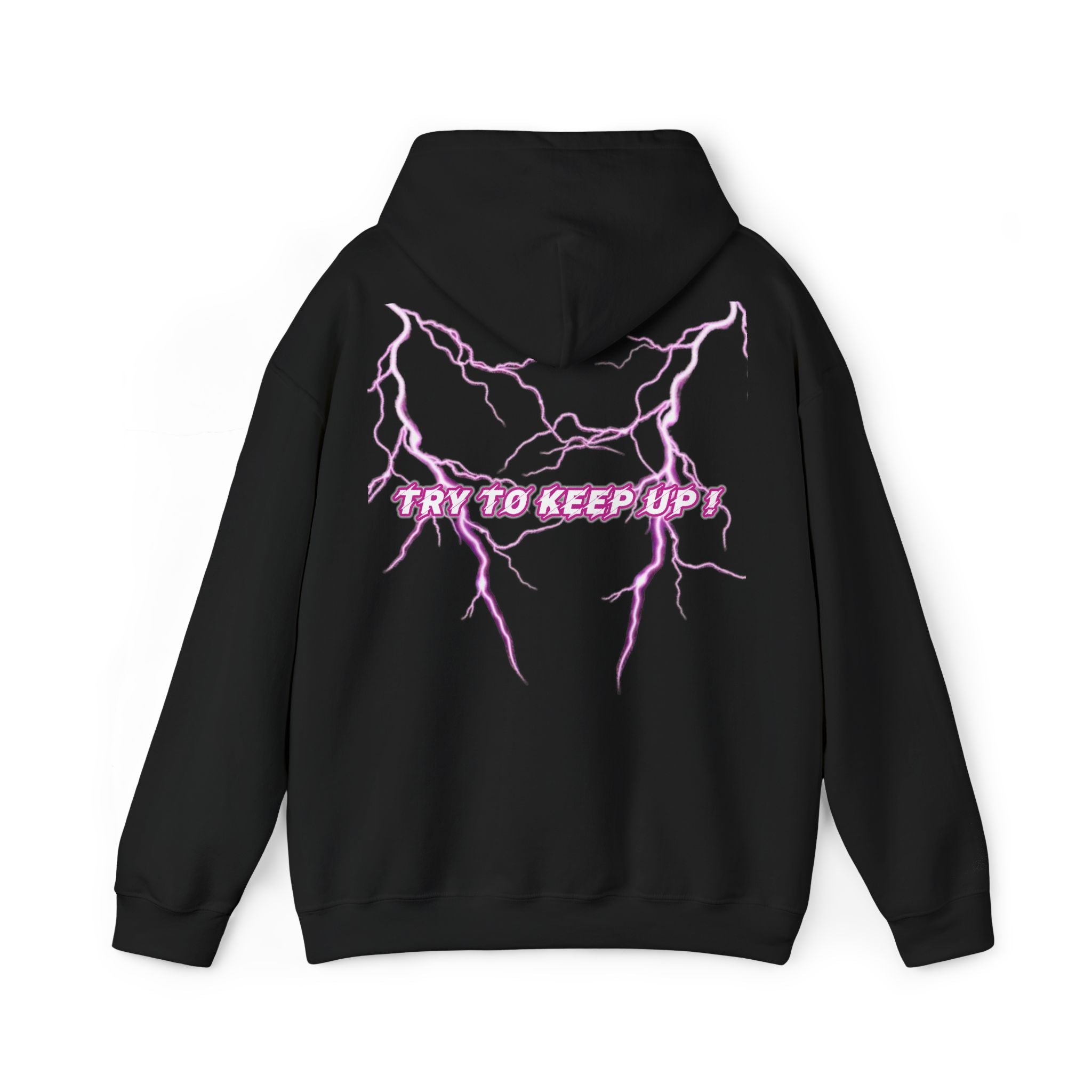 She Rides "try to keep up!" Lightning Hoodie Roze