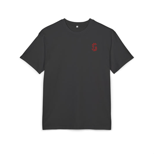 She Rides Oversized T-shirt Rood//Bikergirl T-shirt