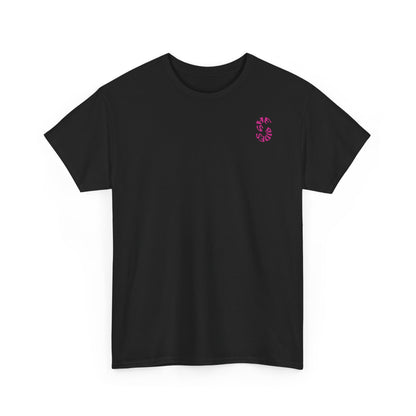She Rides Logo T-shirt Roze//Bikergirl T-shirt