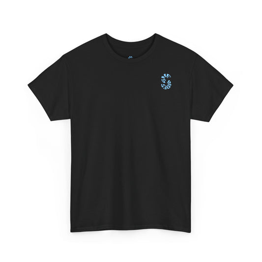 She Rides original T-shirt Blauw//Bikergirl T-shirt