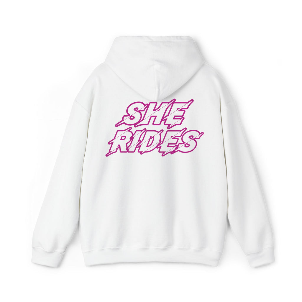 She Rides Original Hoodie Roze