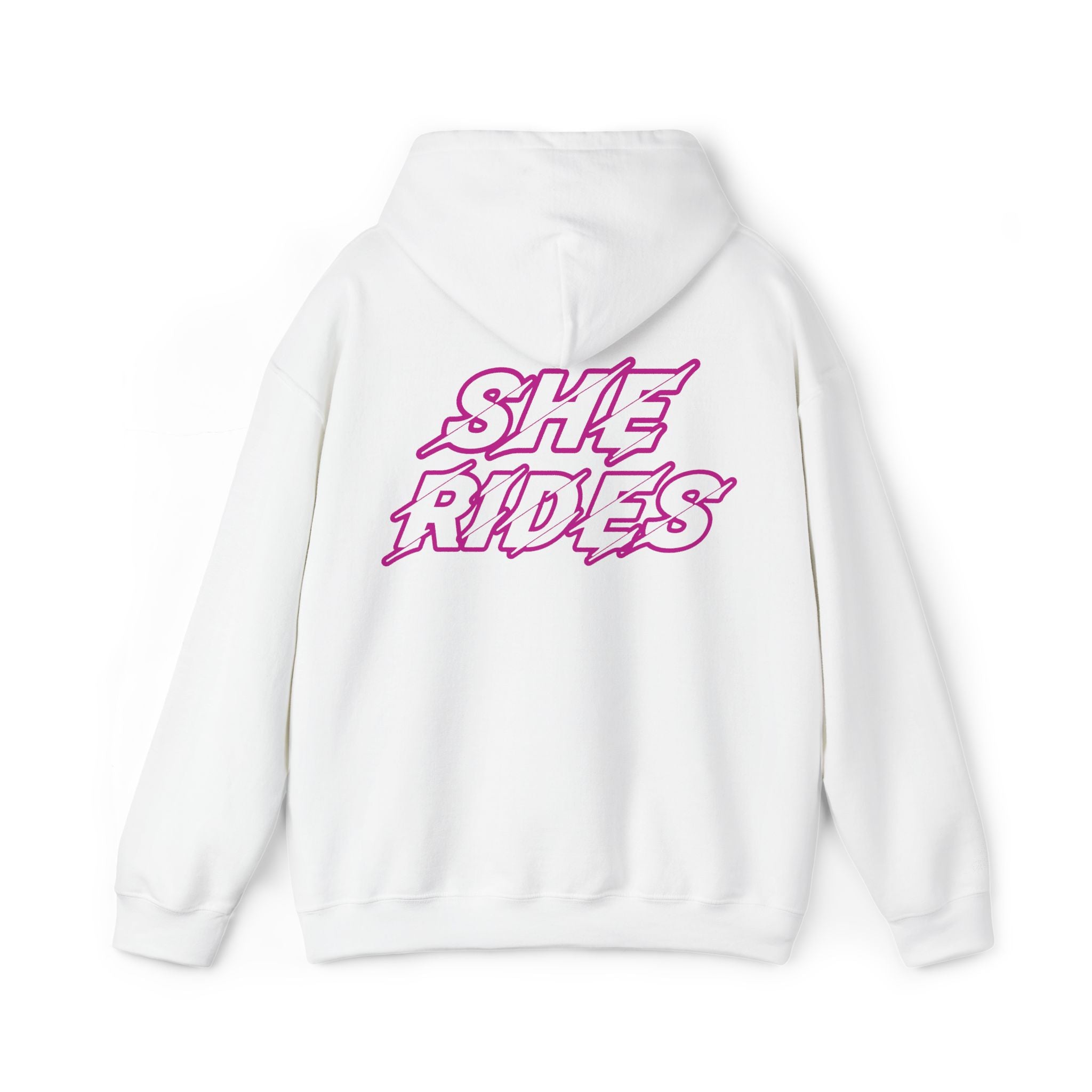 She Rides Original Hoodie Roze