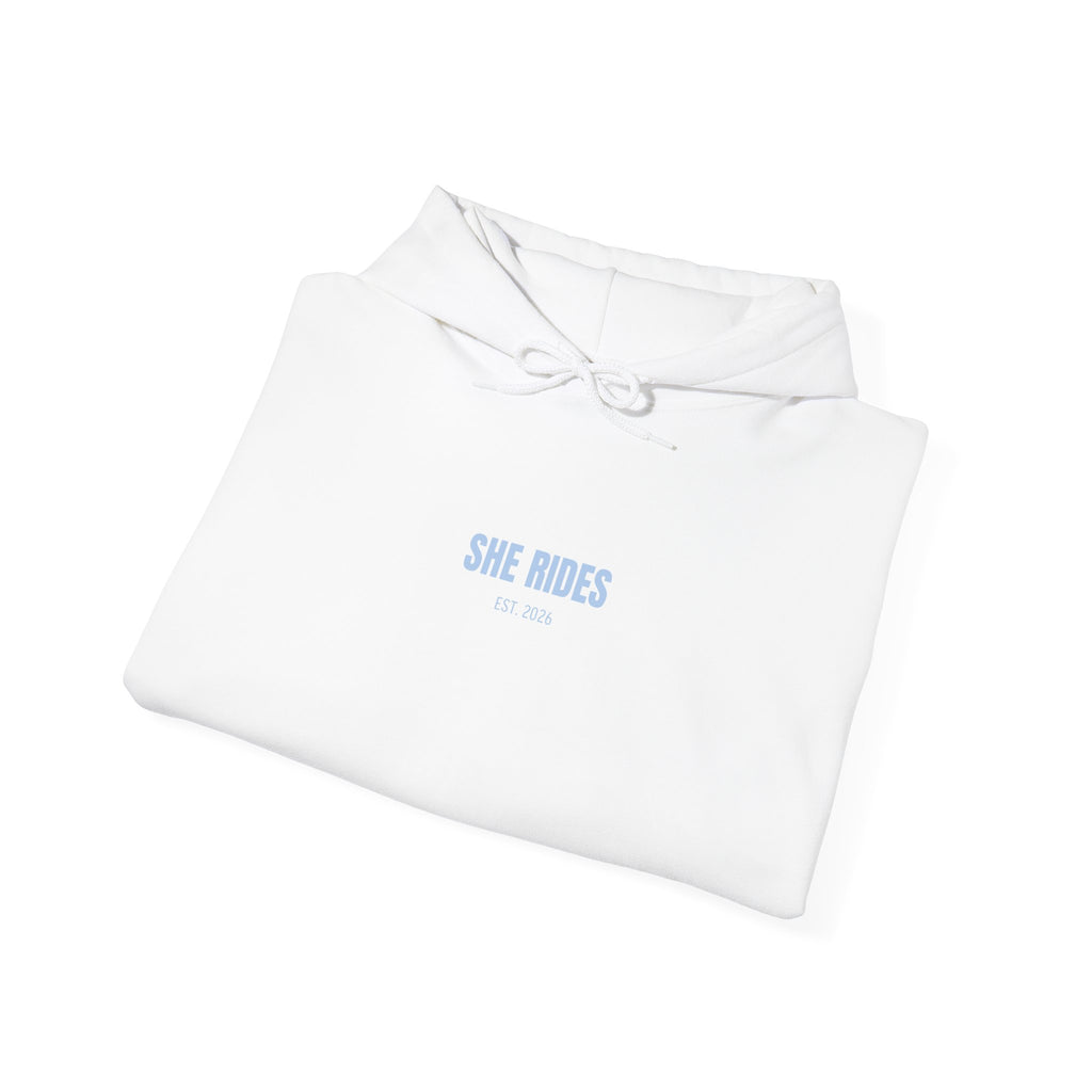 She Rides Basic Hoodie Blauw