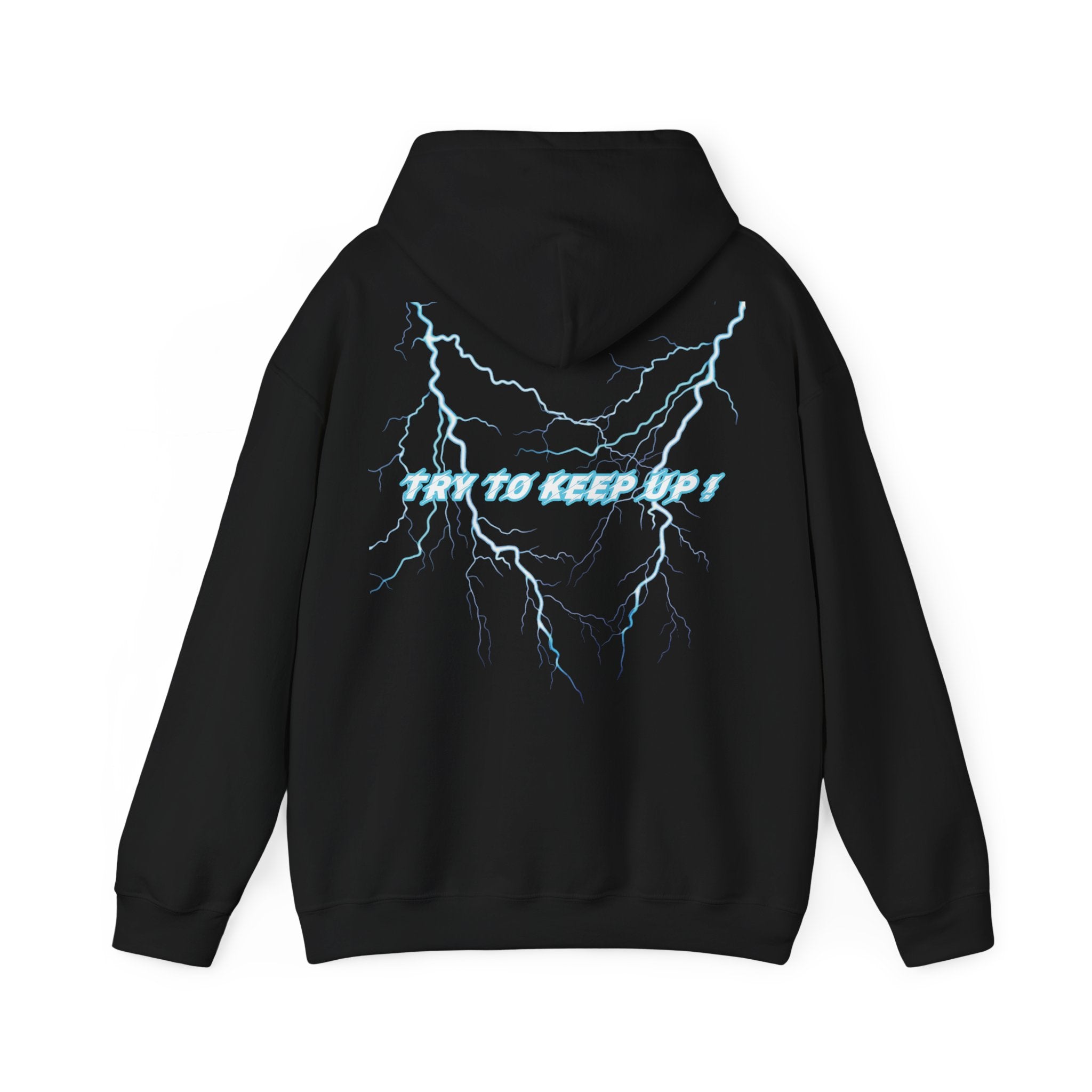 She Rides "try to keep up!" Lightning Hoodie blauw