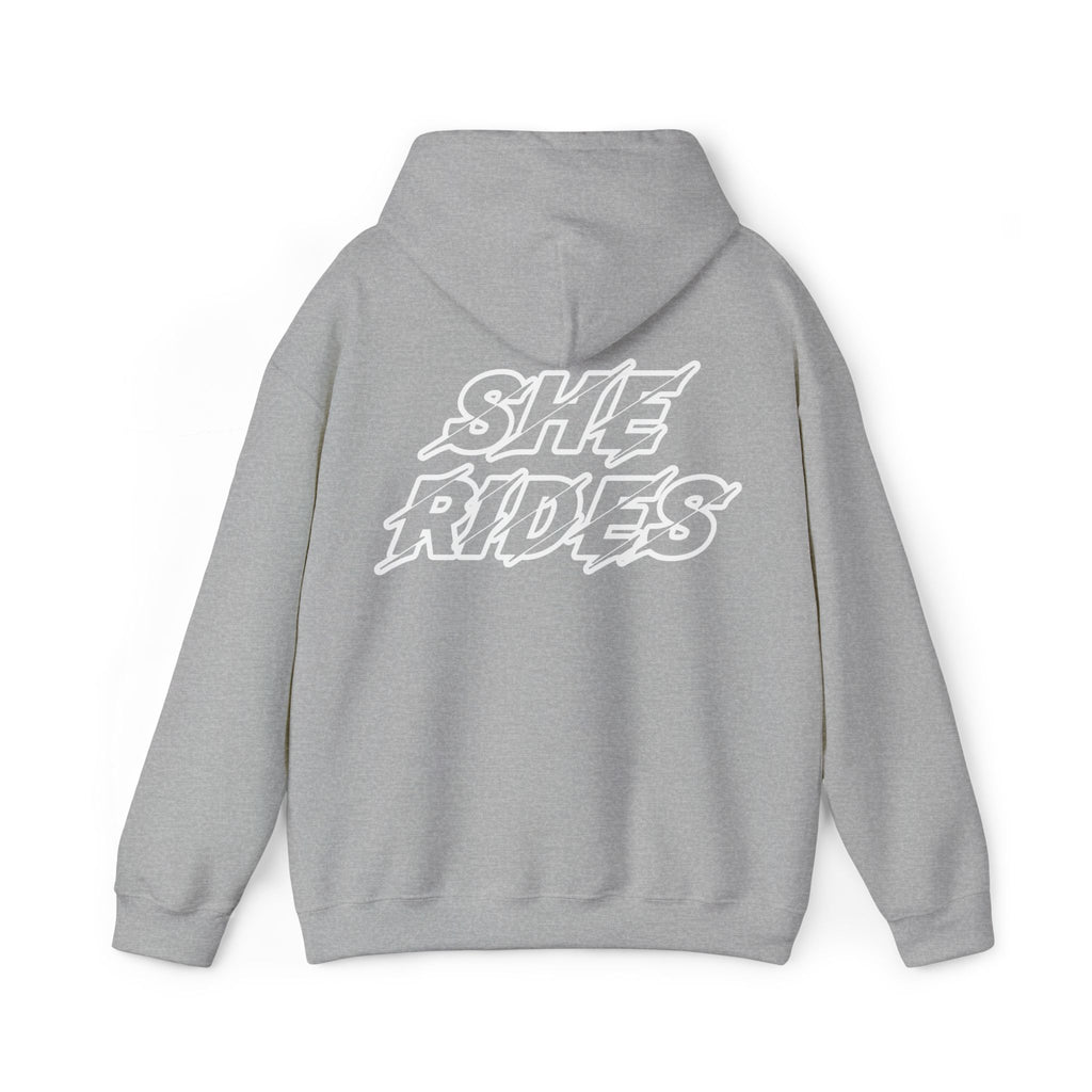 She Rides Original Hoodie Zwart&Wit