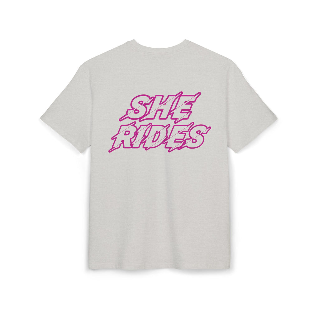 She Rides Oversized T-shirt Roze