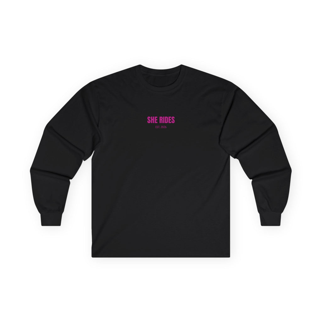 She Rides RideOrDie Long Sleeve Roze
