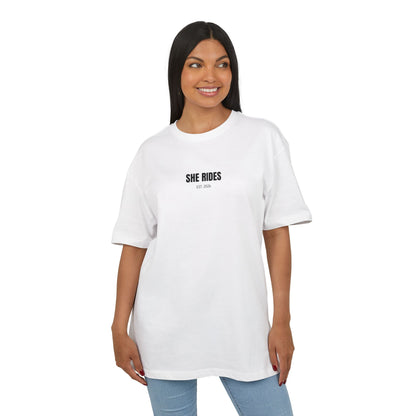 She Rides RideOrDie Oversized T-shirt //Bikergirl T-shirt