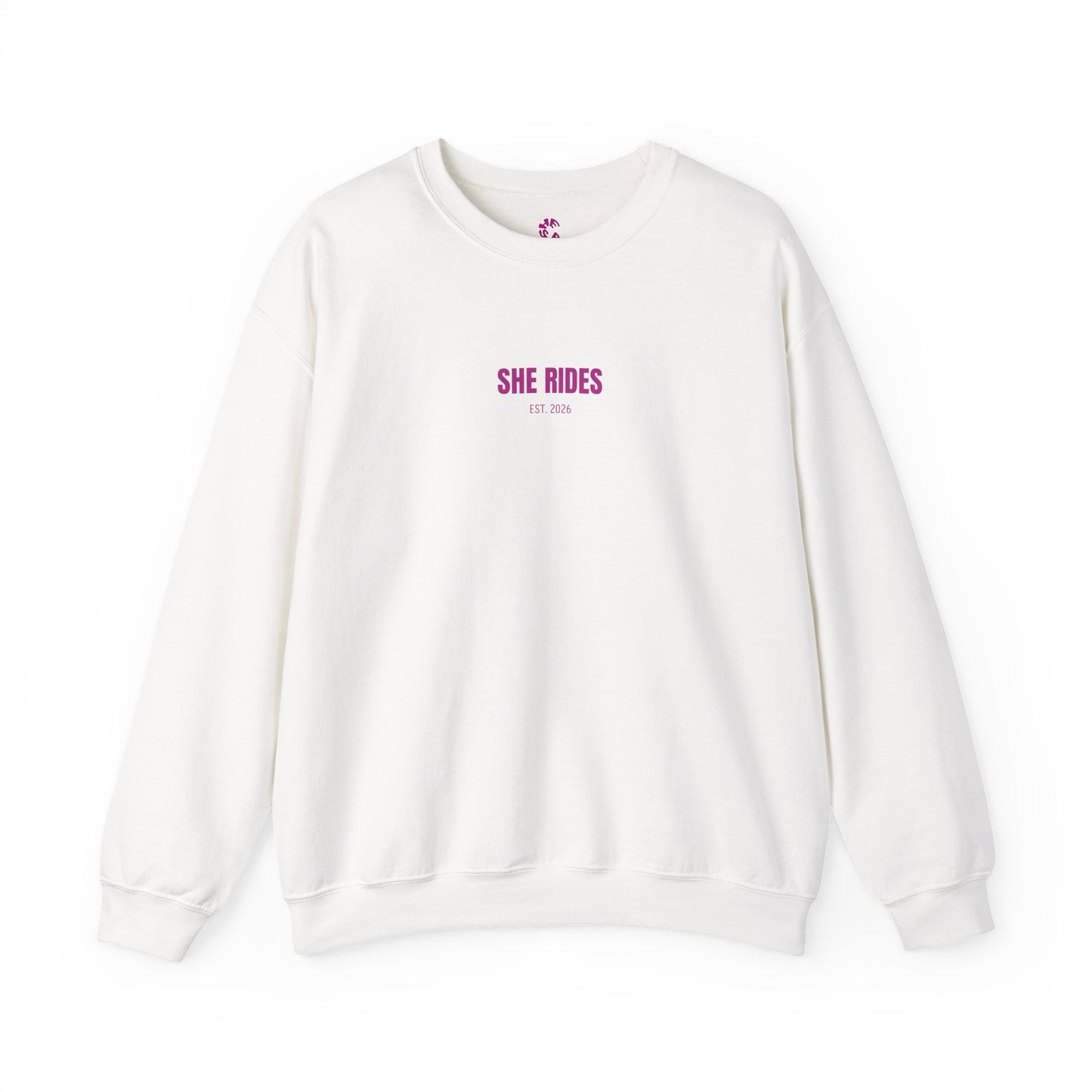 She Rides RideOrDie Sweater Roze//Bikergirl Sweater