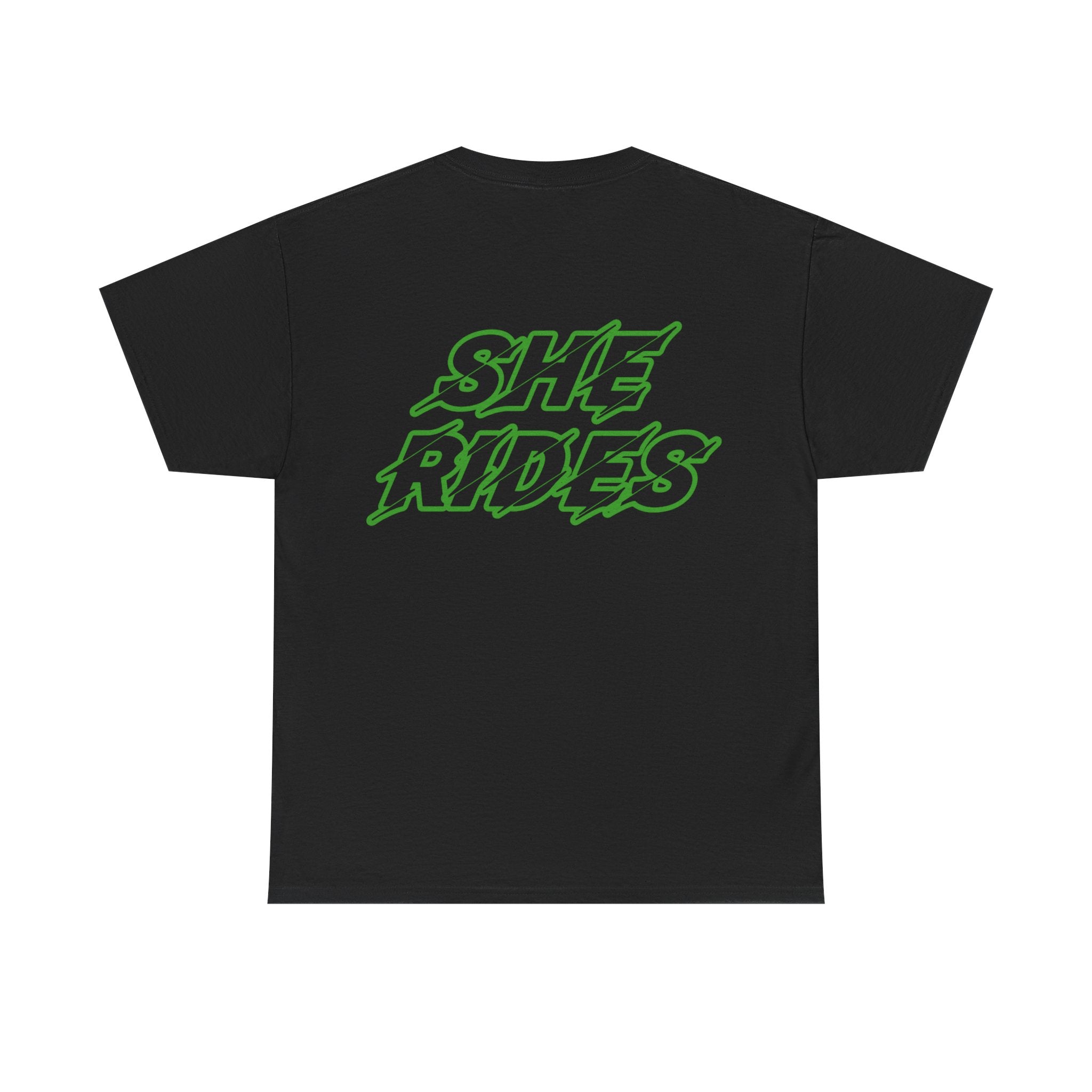 She Rides original T-shirt Groen