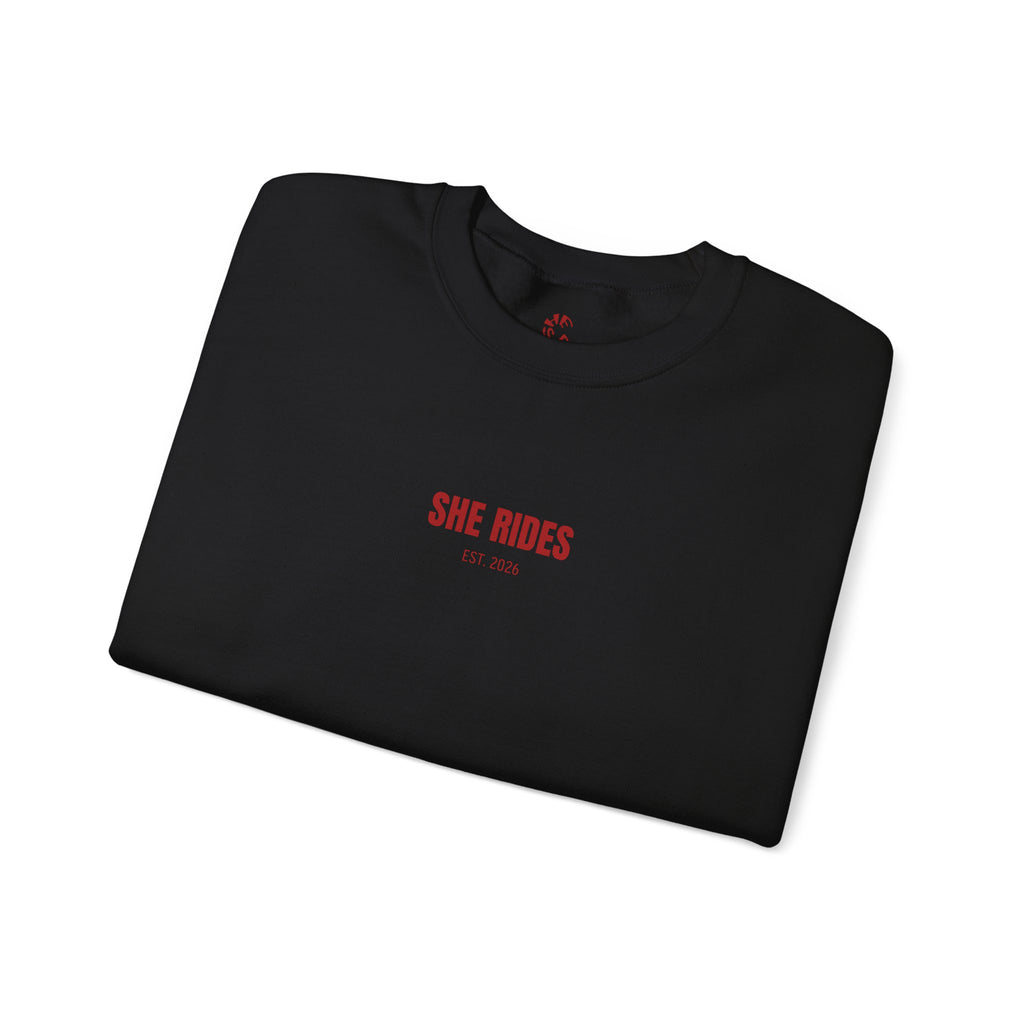 She Rides Basic Sweater Rood