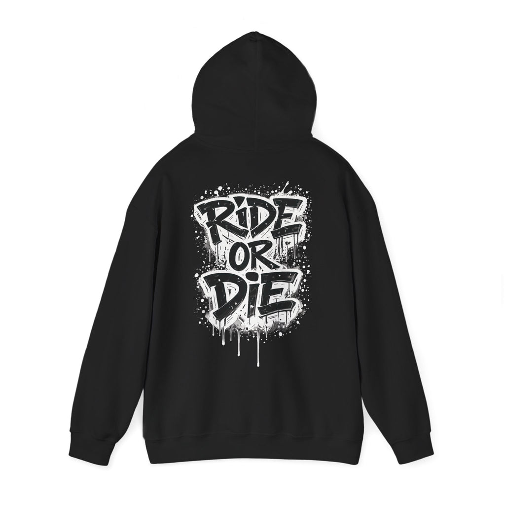She Rides RideOrDie Hoodie Zwart&Wit