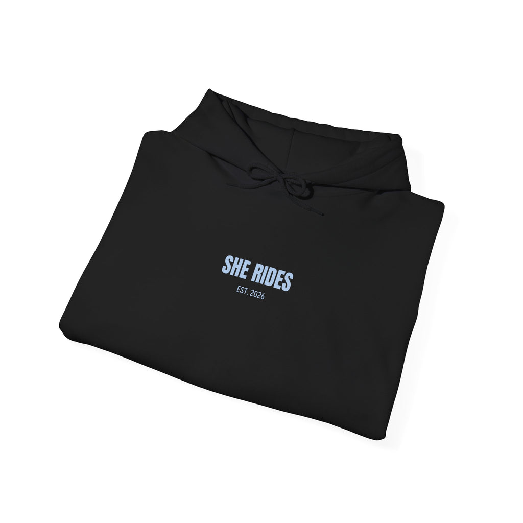 She Rides Basic Hoodie Blauw