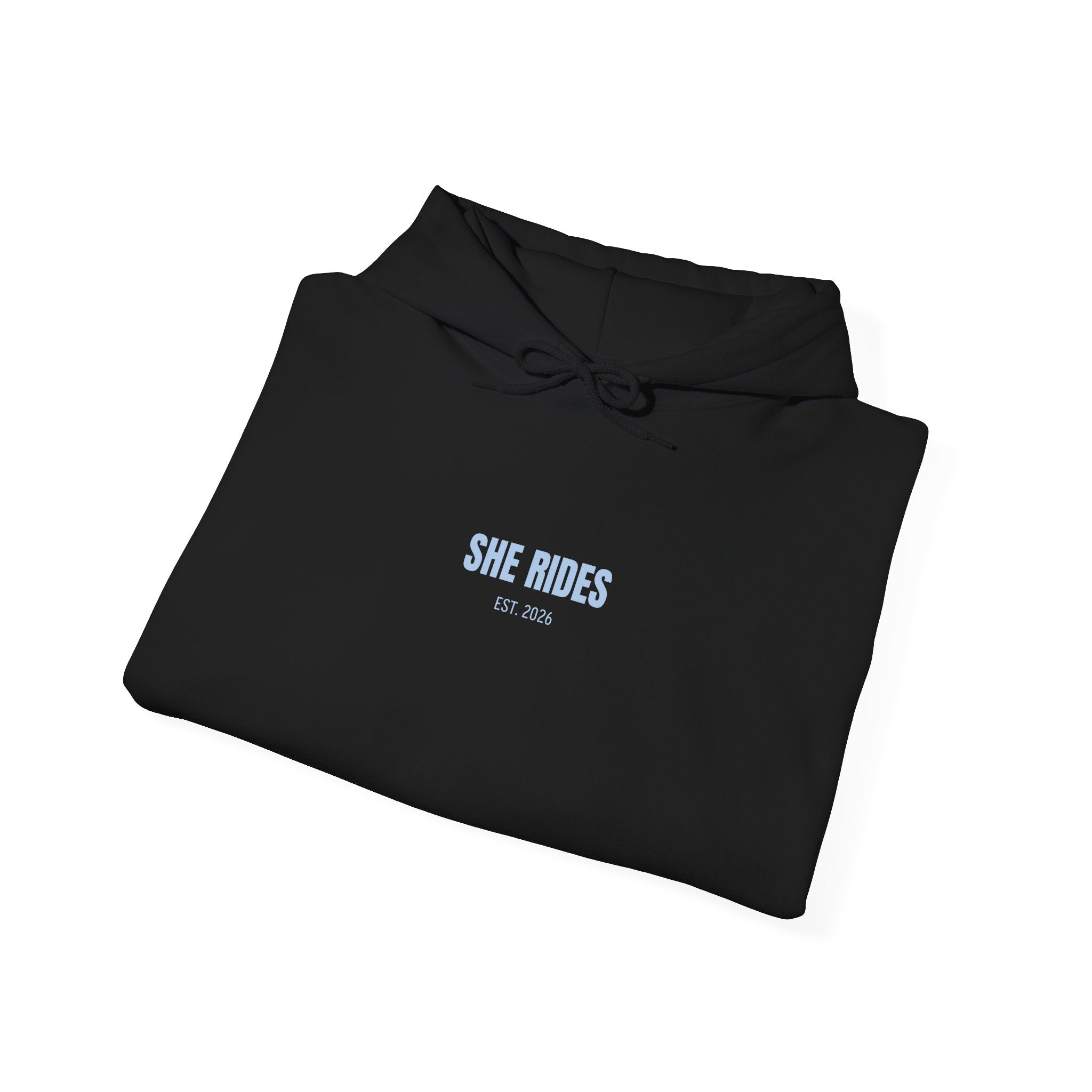 She Rides Basic Hoodie Blauw