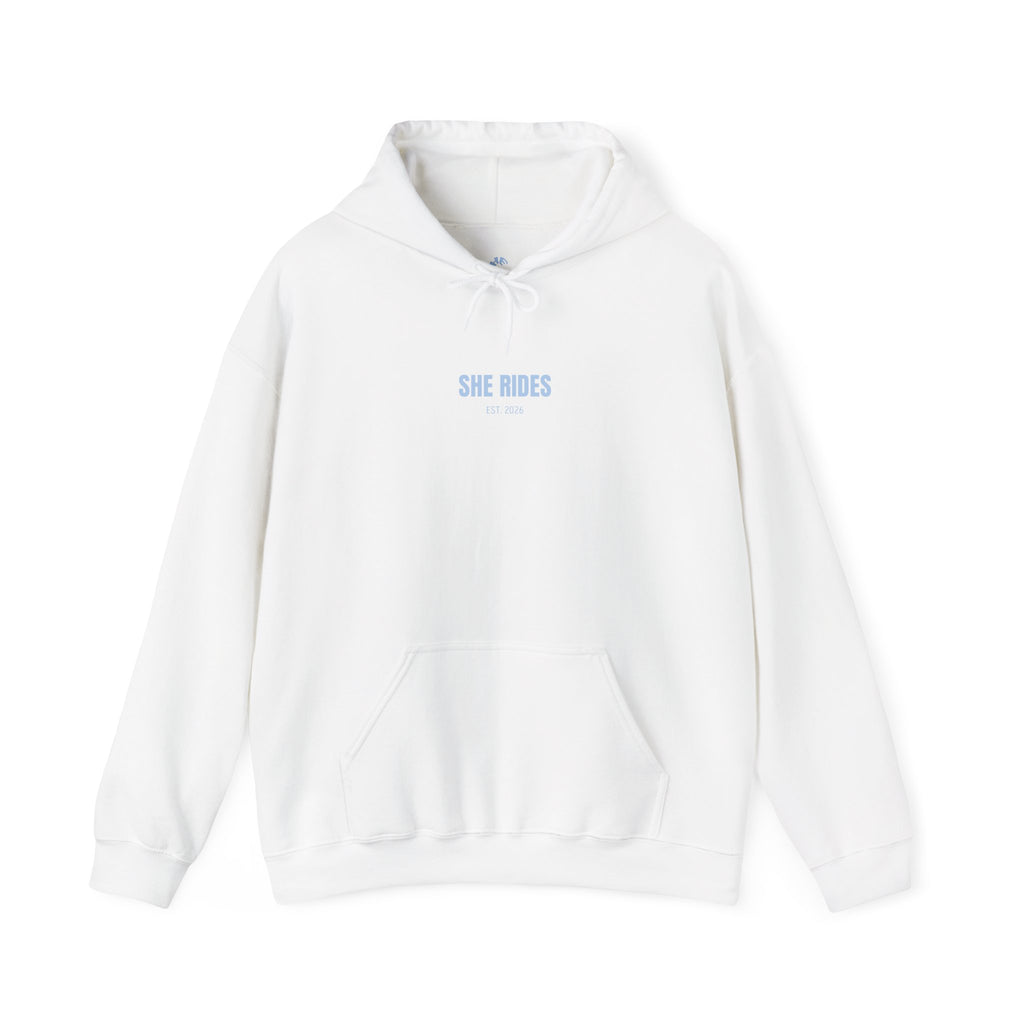 She Rides Basic Hoodie Blauw