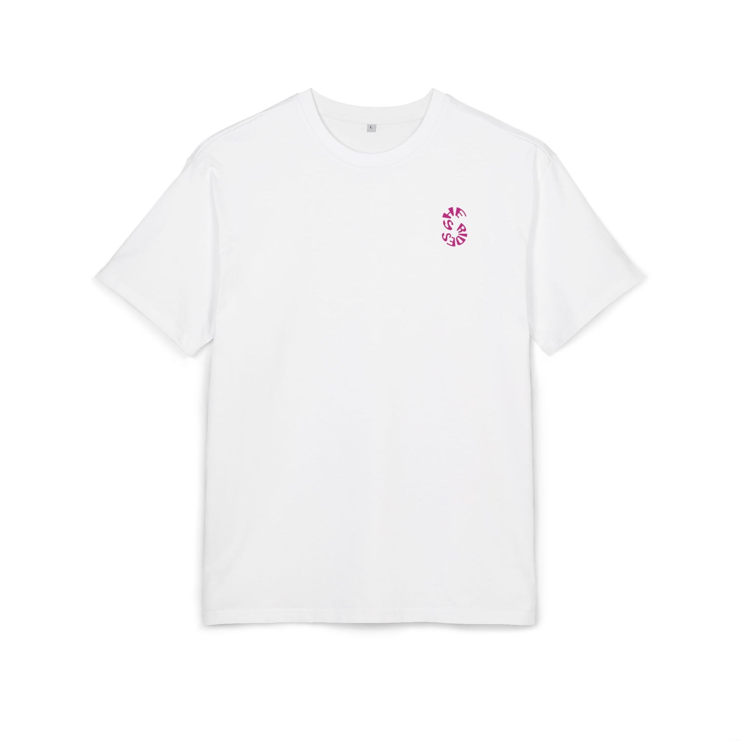 She Rides Oversized T-shirt Roze//Bikergirl T-shirt
