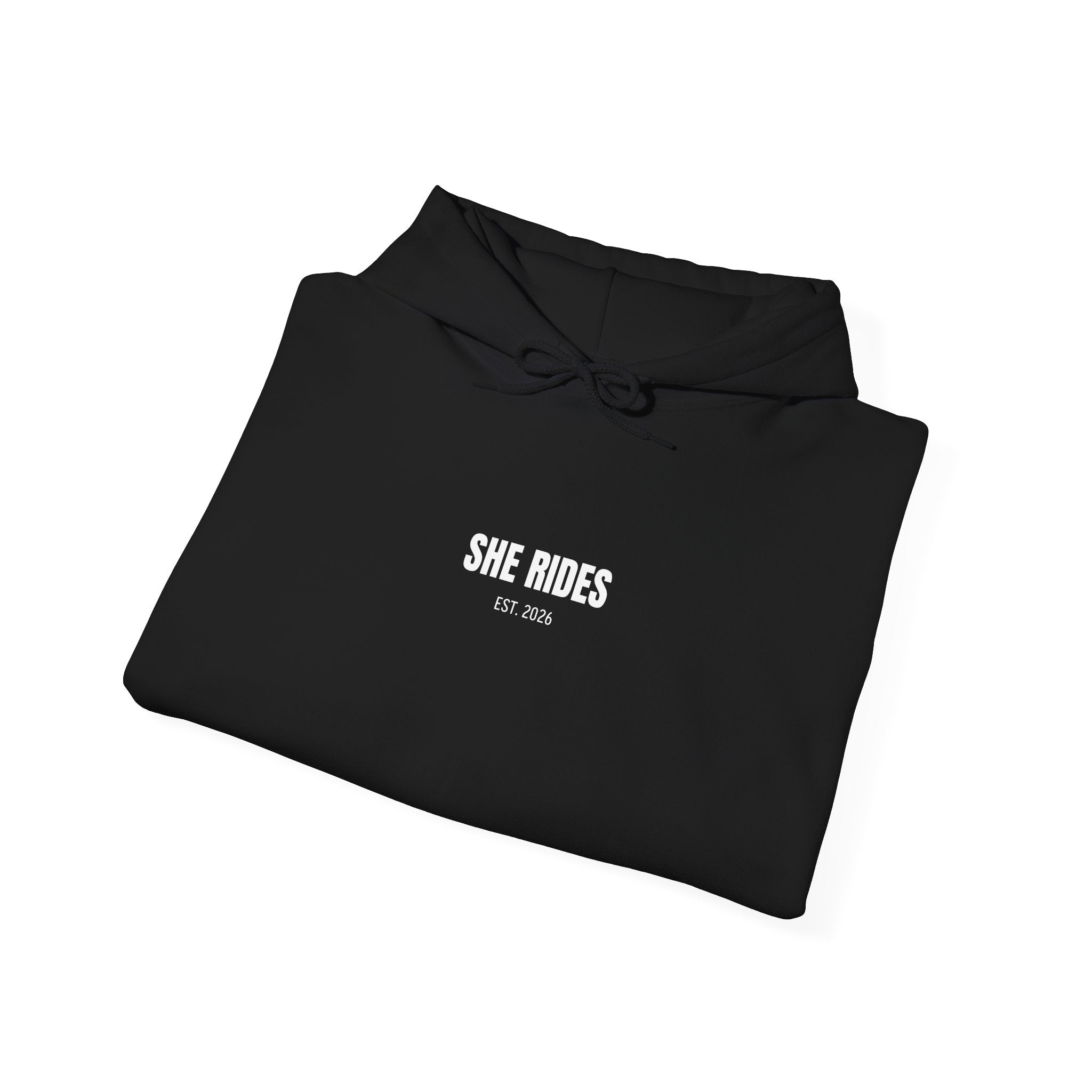 She Rides Basic Hoodie Zwart&Wit