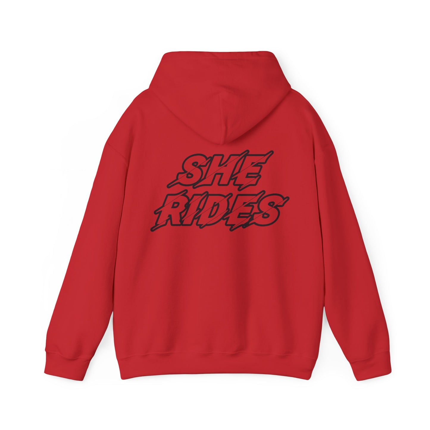 She Rides Original Hoodie Color//Bikergirl Hoodie
