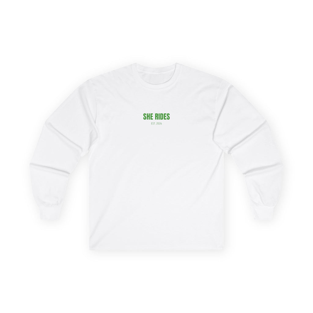 She Rides Basic Long Sleeve Groen