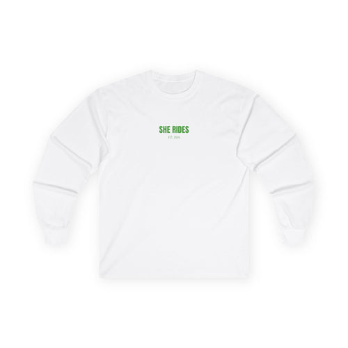 She Rides Basic Long Sleeve Groen