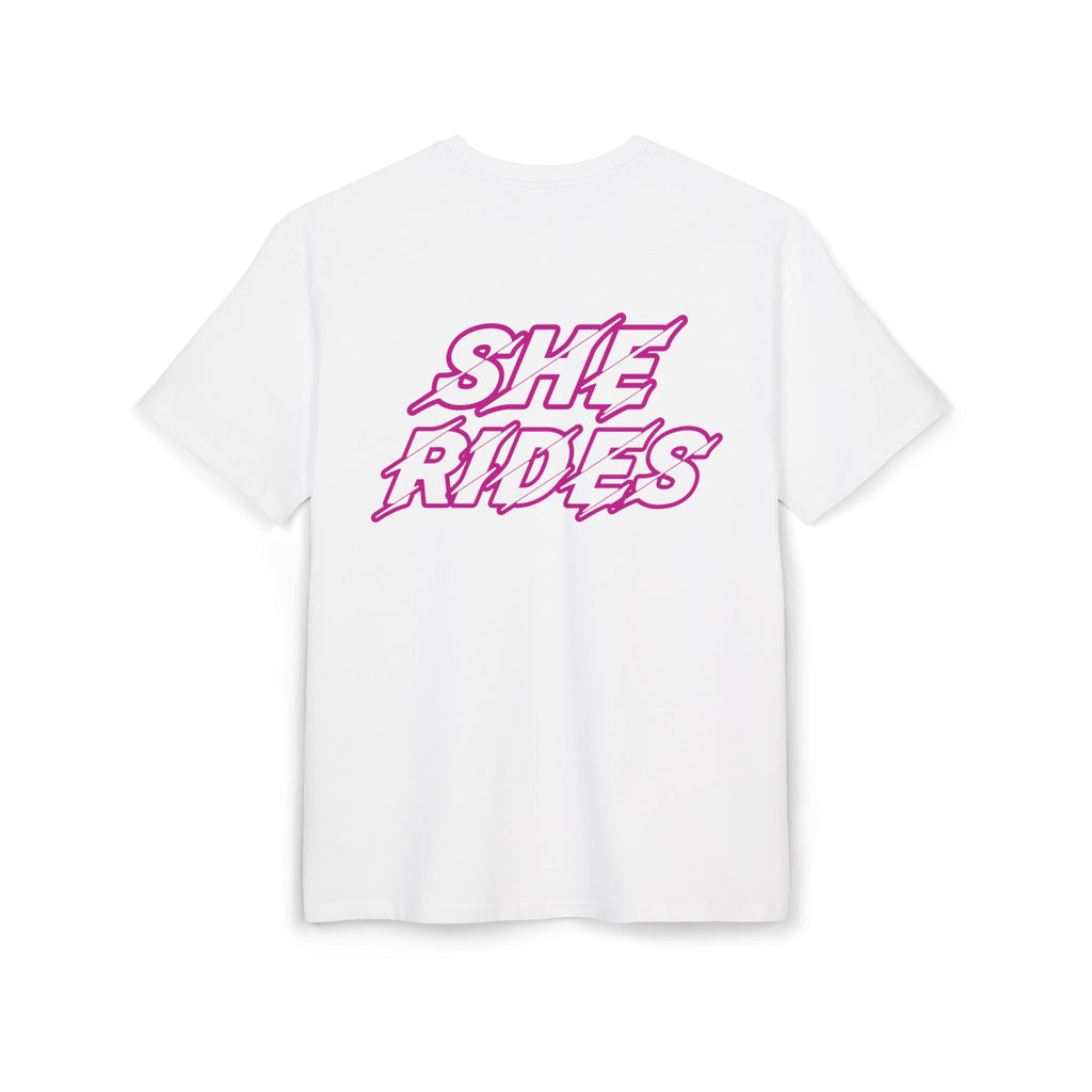 She Rides Oversized T-shirt Roze