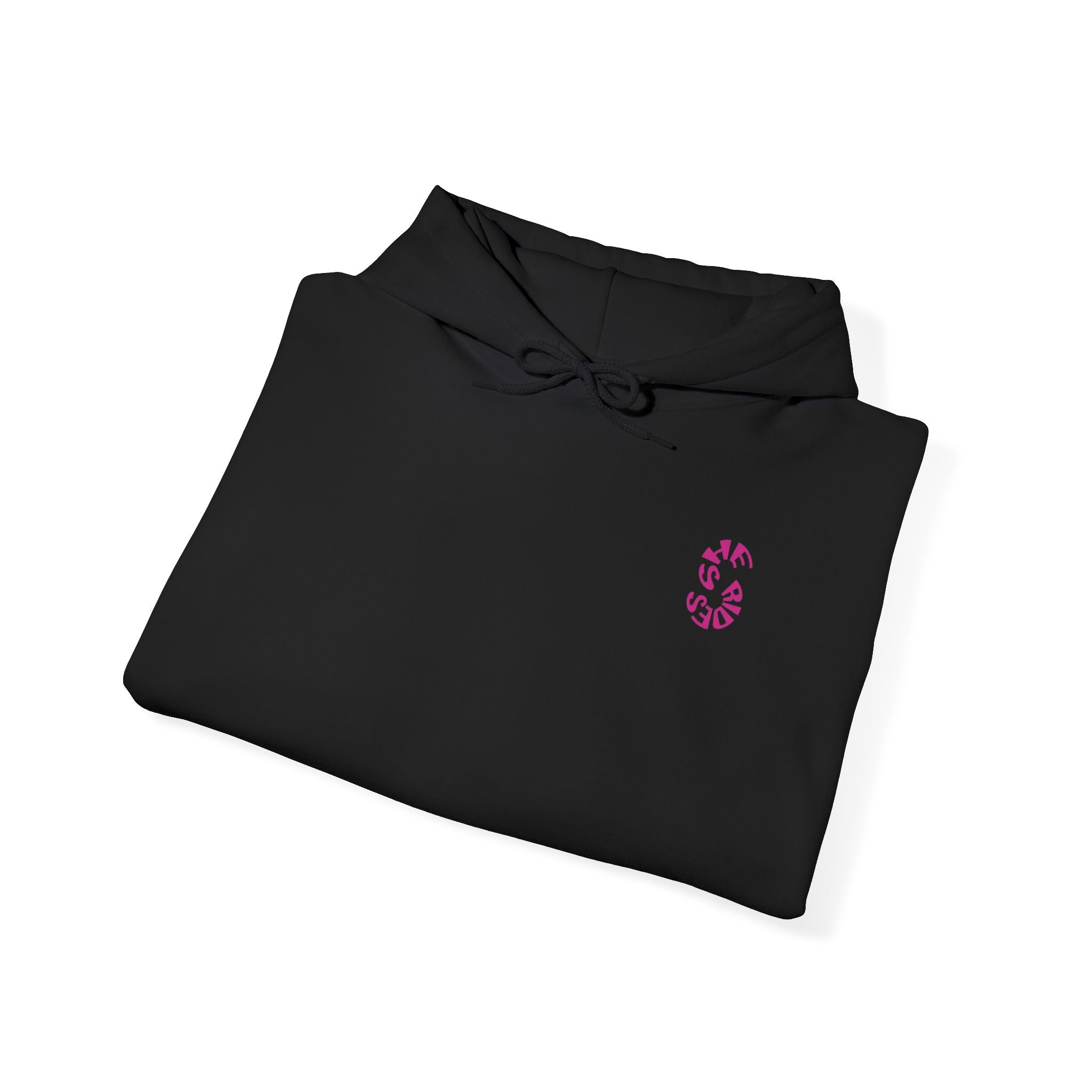 She Rides Original Hoodie Roze