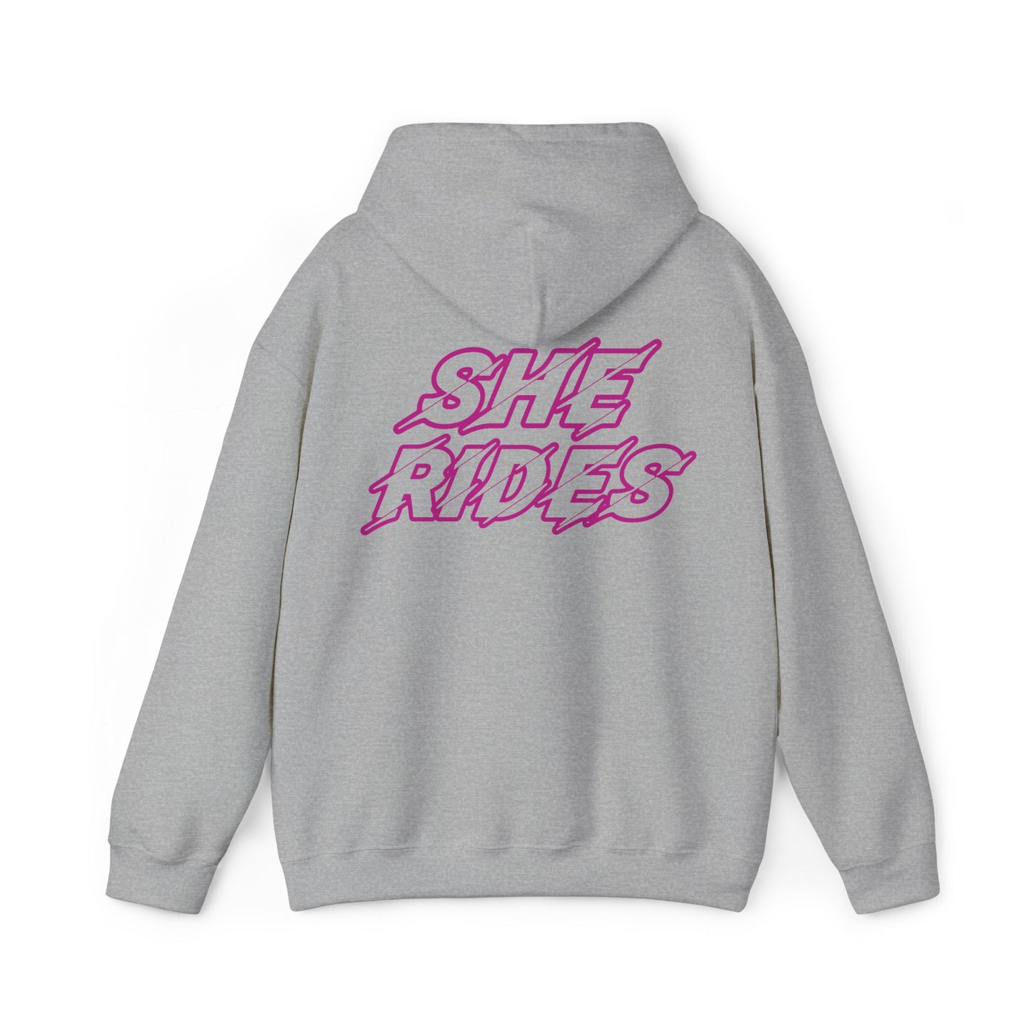 She Rides Original Hoodie Roze//Bikergirl Hoodie