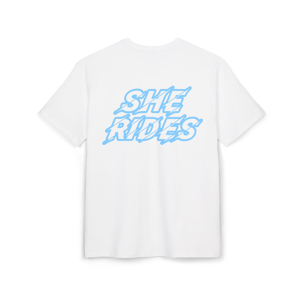 She Rides Oversized T-shirt Blauw