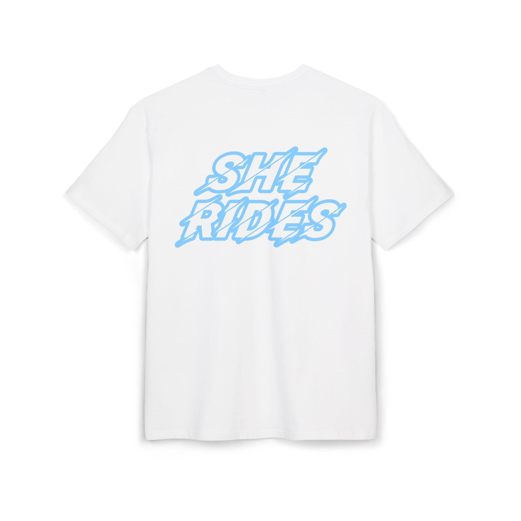 She Rides Oversized T-shirt Blauw