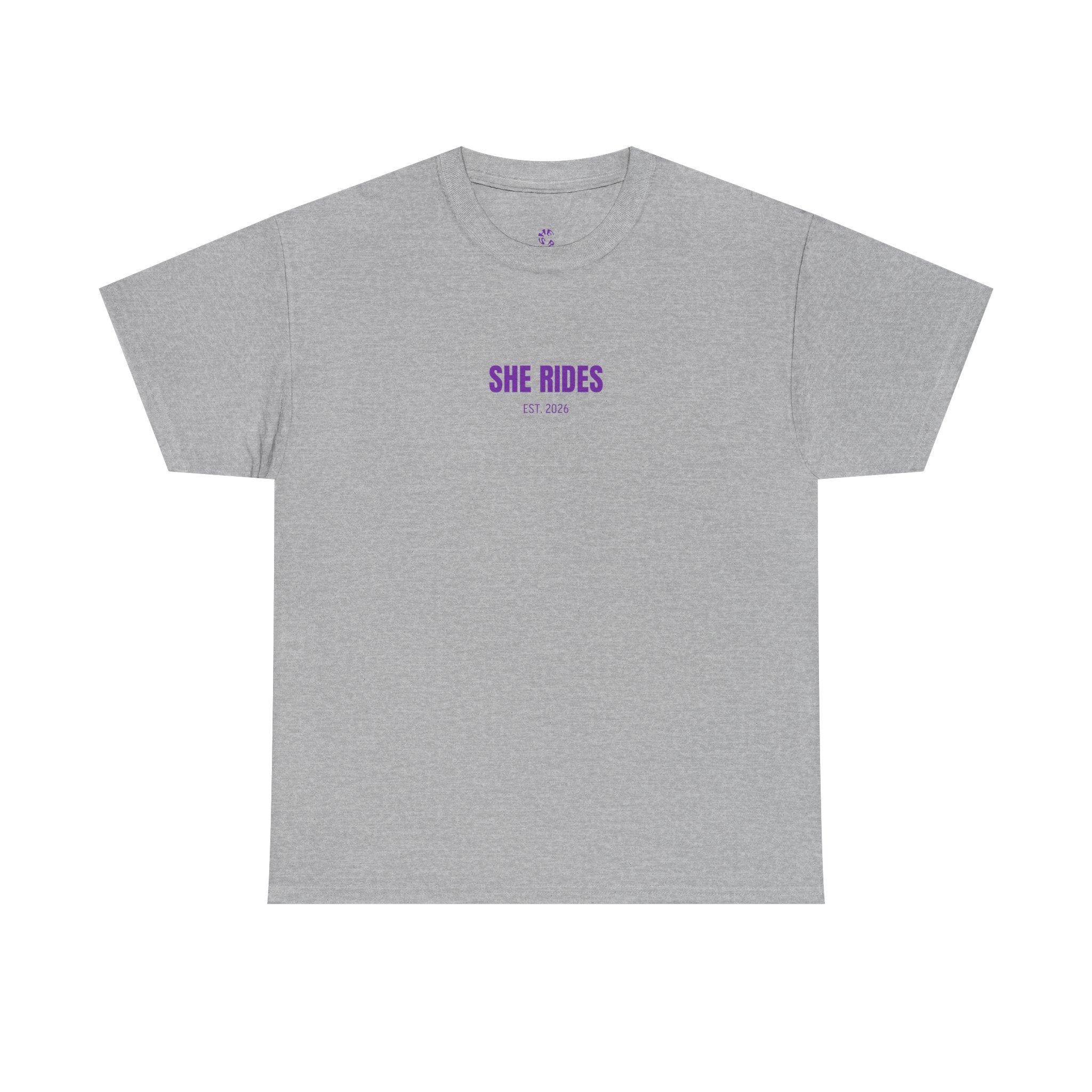 She Rides Basic T-shirt Paars