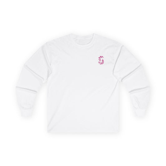 She Rides Logo Long Sleeve Roze//Bikergirl Long Sleeve