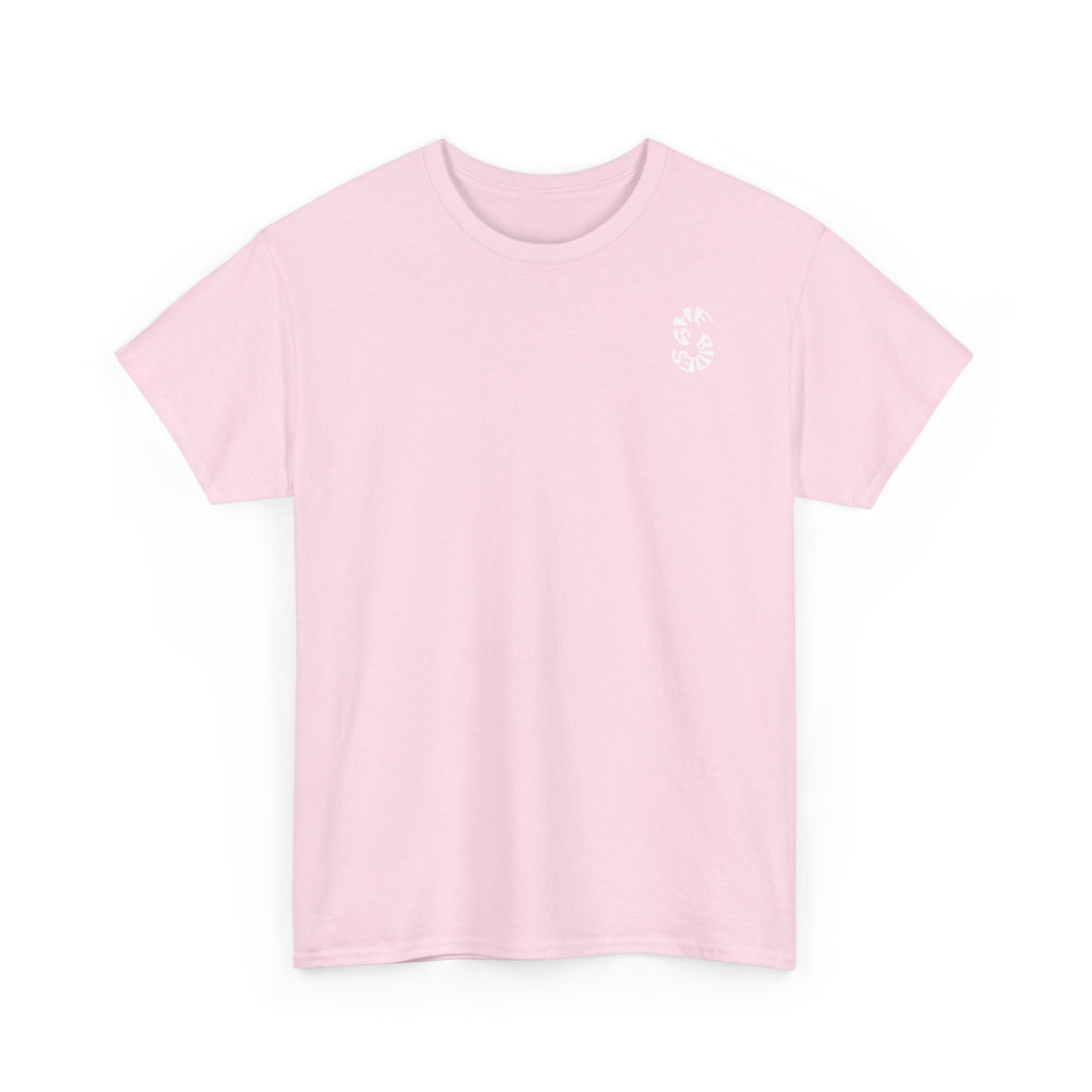 She Rides Original T-shirt Light Pink&Light Blue