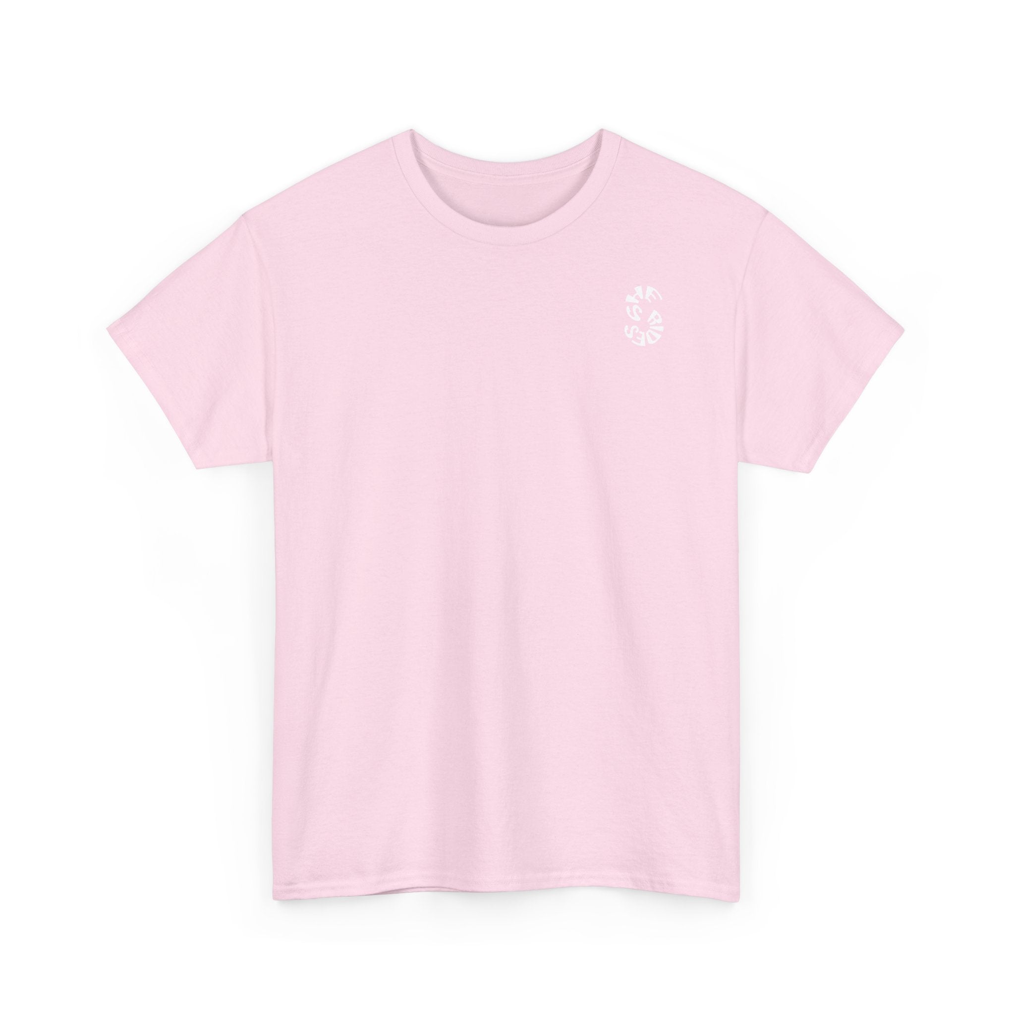 She Rides Original T-shirt Light Pink&Light Blue