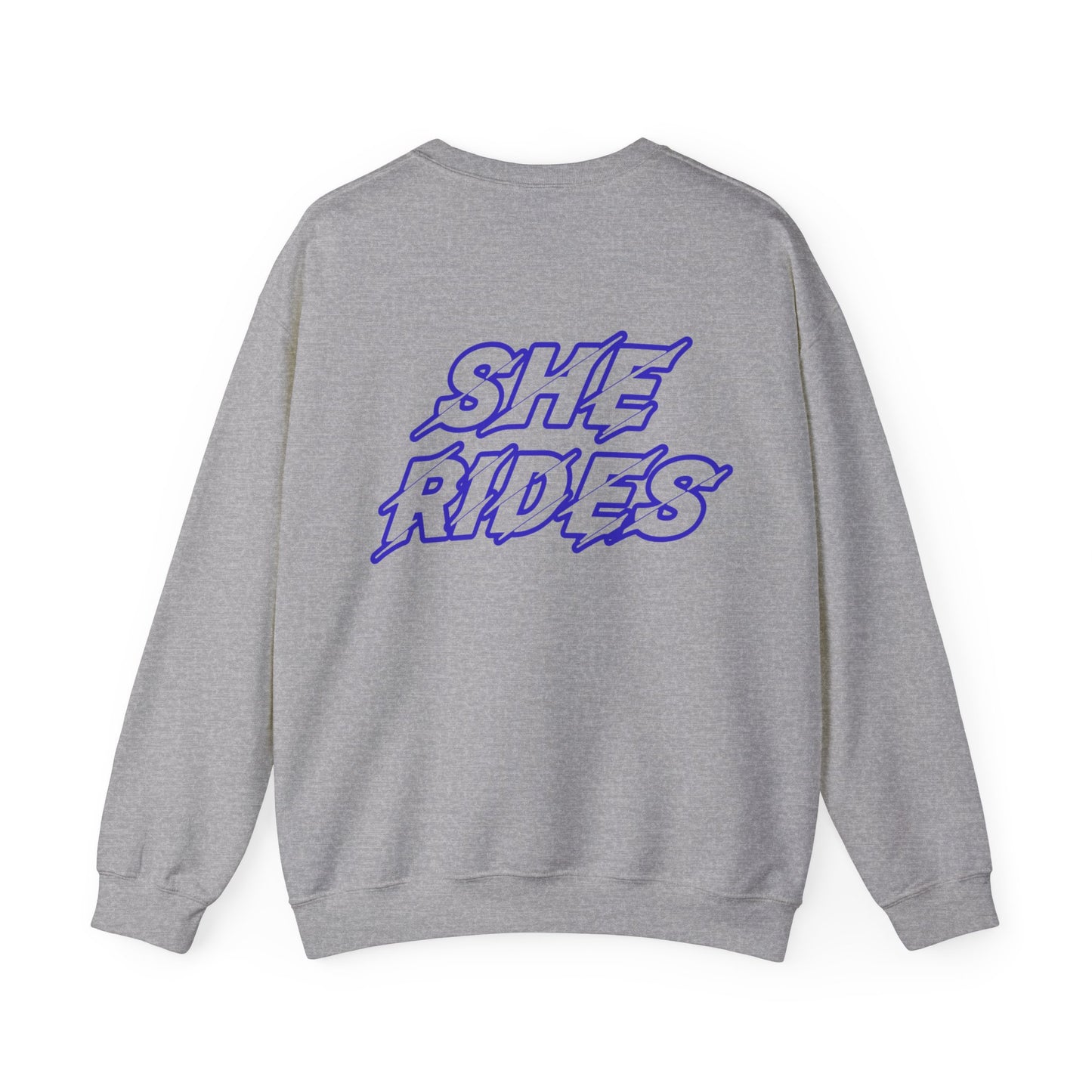 She Rides Original Sweater Blauw//Bikergirl Sweater