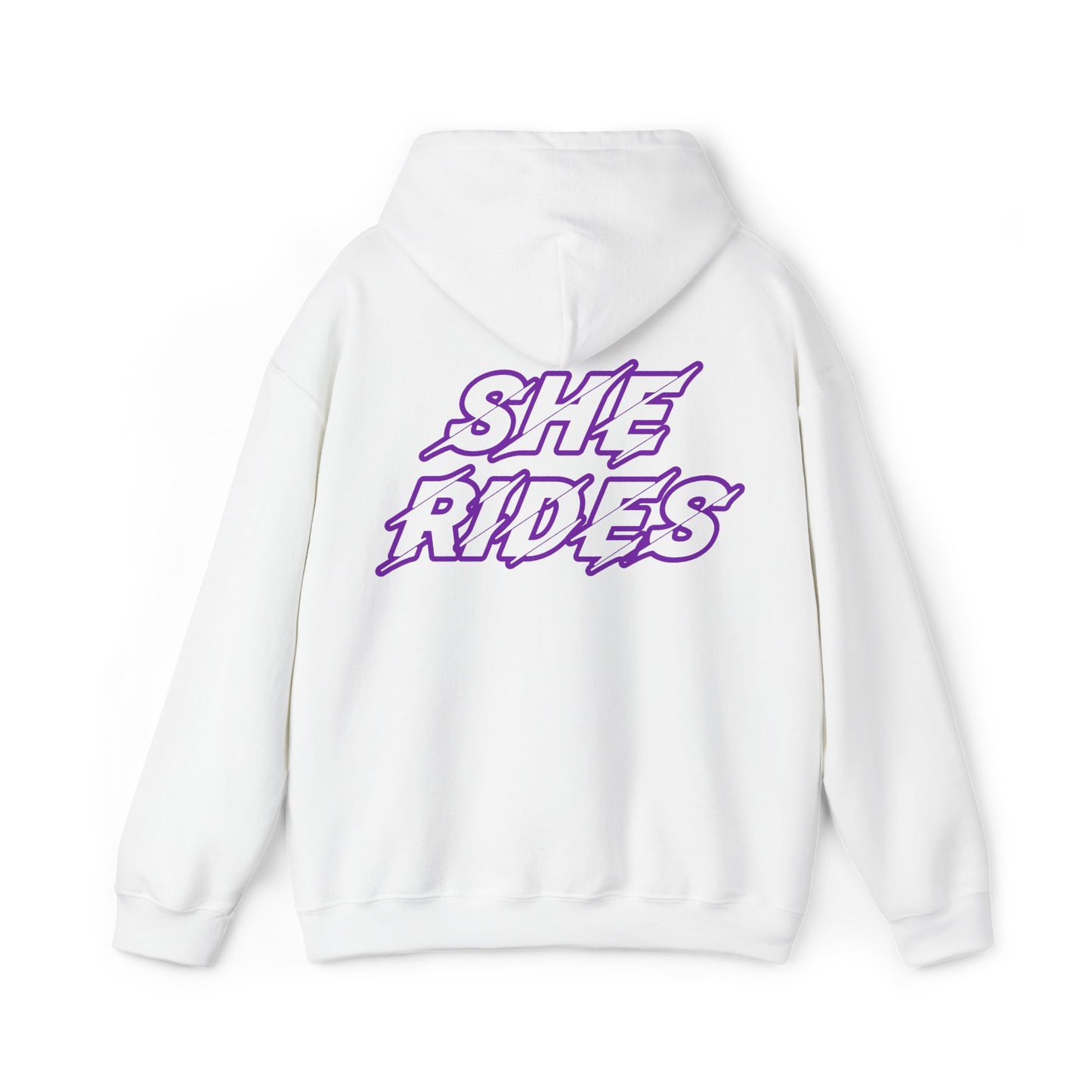 She Rides Original Hoodie Paars//Bikergirl Hoodie
