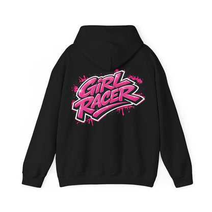 She Rides Girl Racer Hoodie Roze//Bikergirl Hoodie