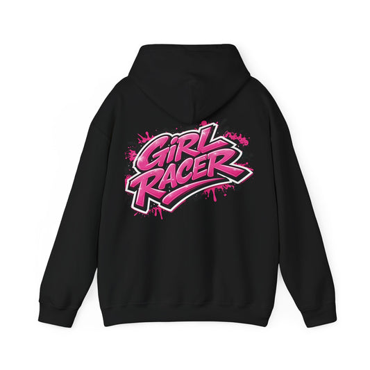 She Rides Girl Racer Hoodie Roze//Bikergirl Hoodie