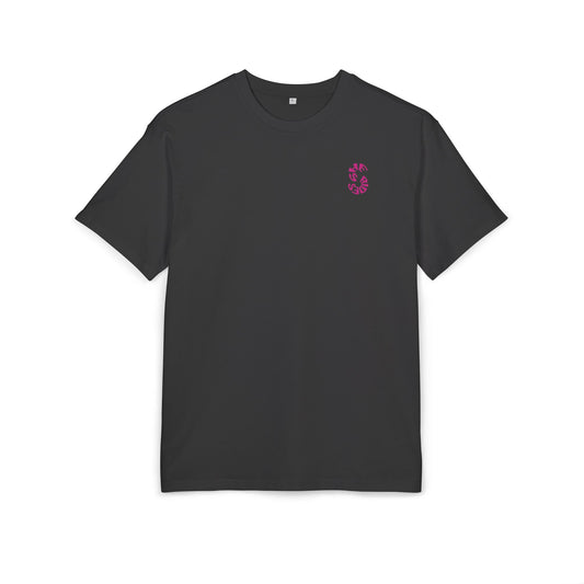 She Rides Oversized T-shirt Roze//Bikergirl T-shirt