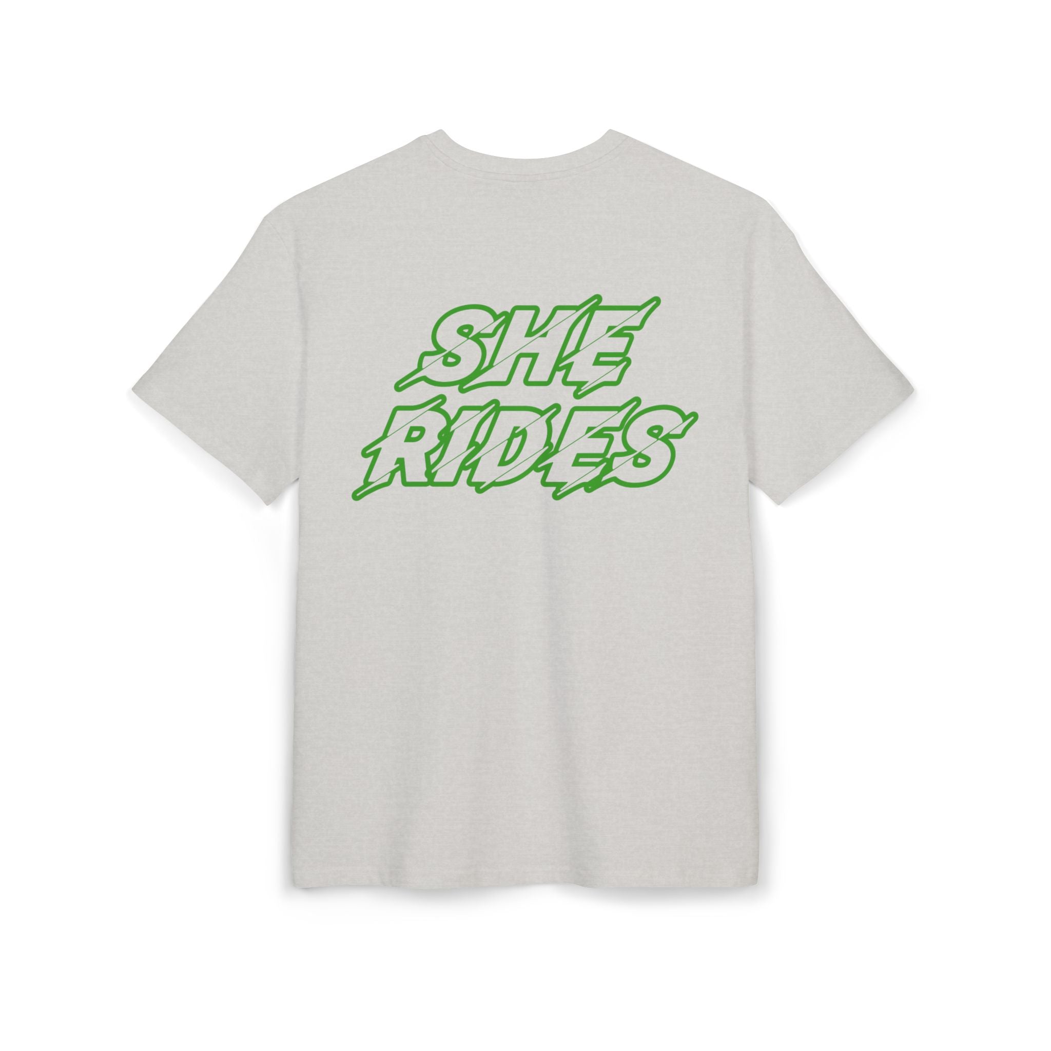 She Rides Oversized T-shirt Groen