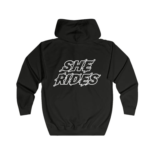 She Rides Original Vest Zwart&Wit//Bikergirl Vest