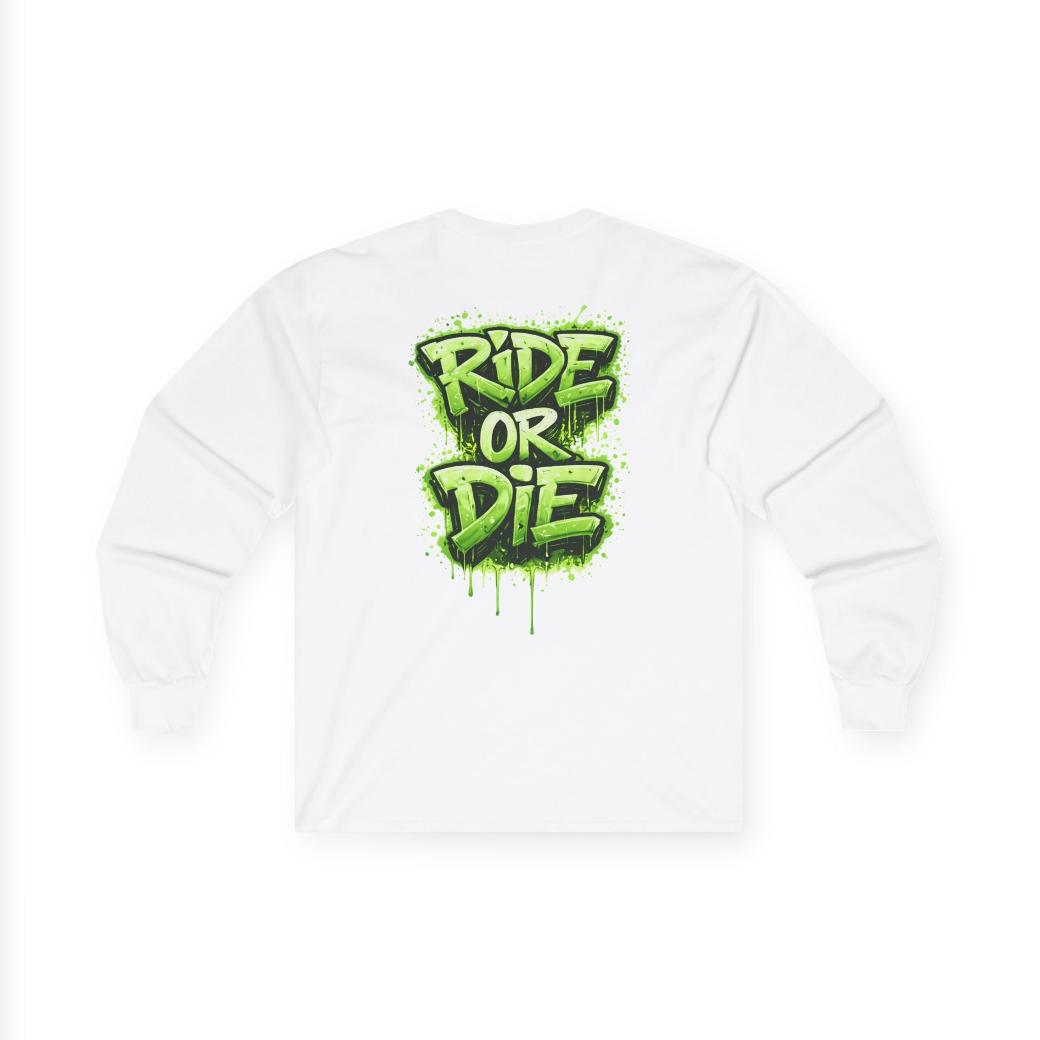She Rides RideOrDie Long Sleeve Groen