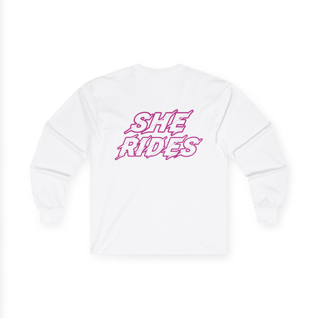 She Rides Long Sleeve Roze