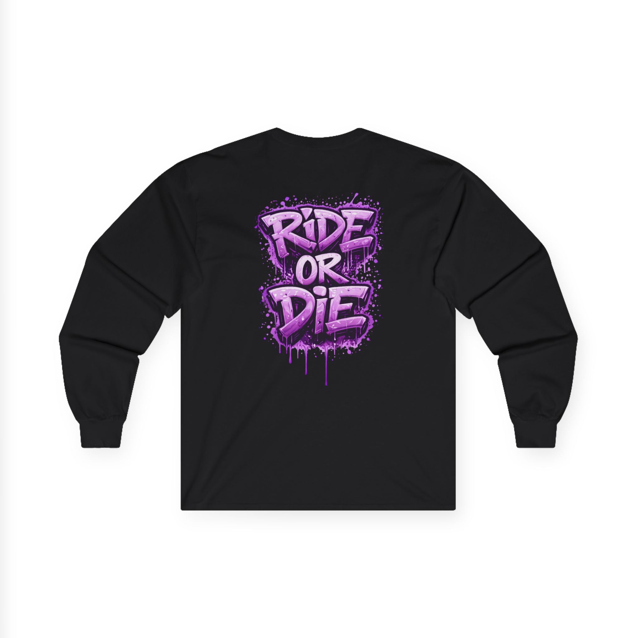She Rides RideOrDie Long Sleeve Paars