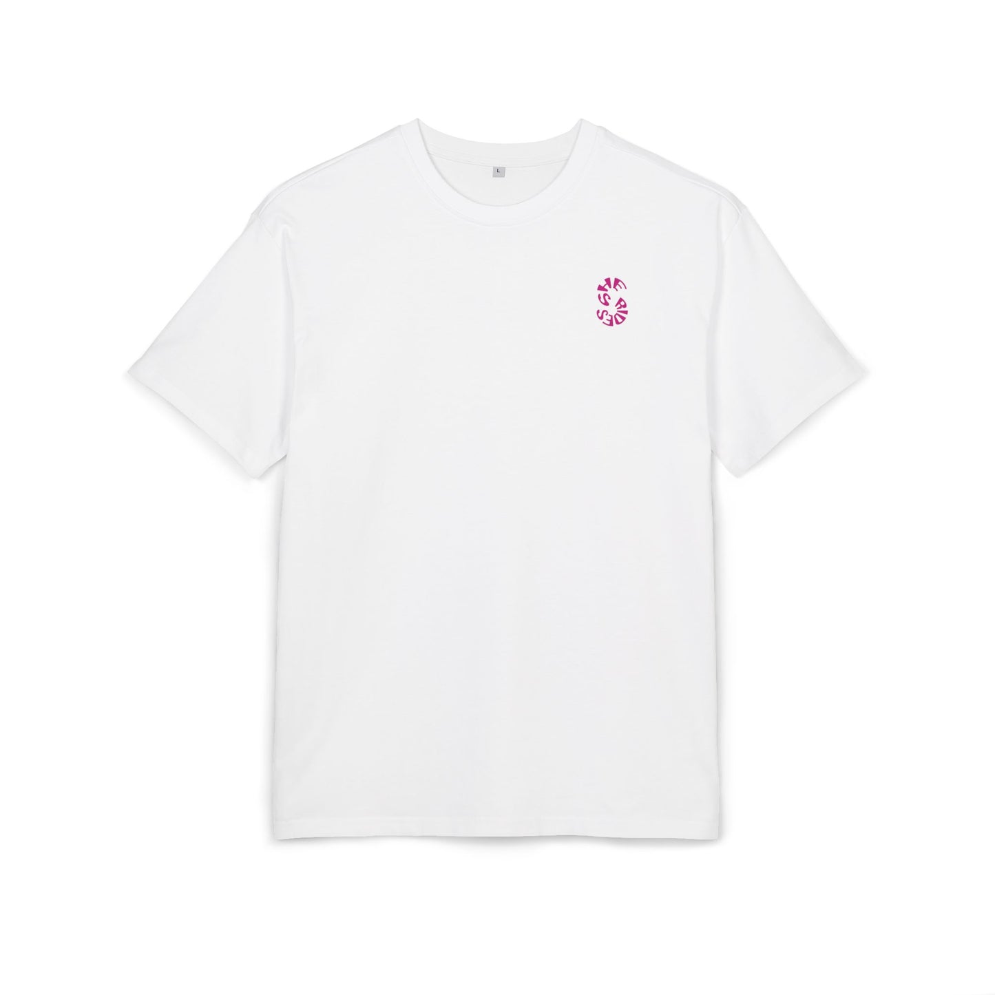 She Rides Logo Oversized T-shirt Roze//Bikergirl T-shirt